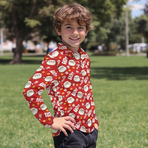 WELLFLYHOM Boys Golf Shirts 3-16T Collared School Uniform Long Sleeve Activewear Graphic Workout Tee Shirts for Fall Spring4