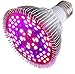 50W Led Grow Light Bulb, Led Plant Bulb Full Spectrum Grow Lights for Indoor Plants Vegetables and Seedlings, LED Plant Light Bulb for Hydroponics Indoor Garden Greenhouse and Organic Soil (E26 78LED
