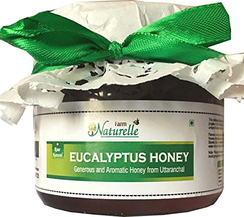 Image of Farm Naturelle Raw Eucalyptus Honey 450g| Glass Bottle | 100% Pure Unprocessed & Natural Honey | Ayurvedic & Rich in Vitamins and Minerals | Helps Boost Immunity
