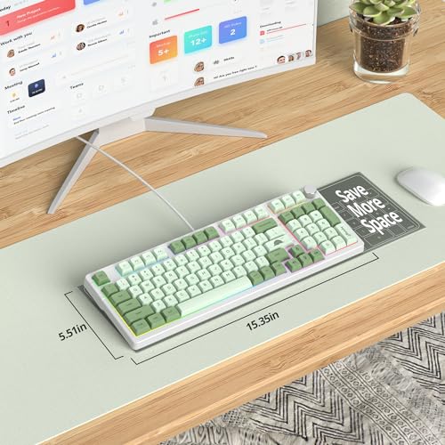 Image of 96% Wired Gaming Keyboard with Numpad for PC | Hot Swappable|Gasket Mount|RGB Knob NKRO|Quiet Creamy Typing