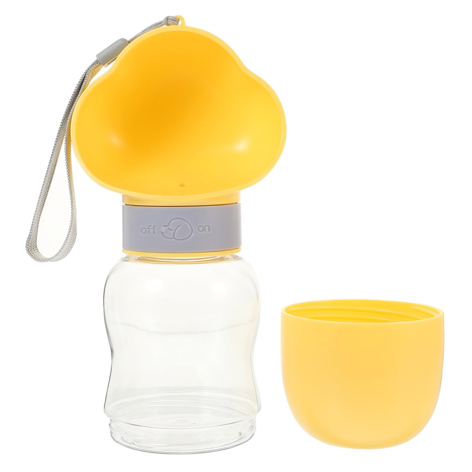 FOMIYES Pets Go Out to Drink Collapsible Water Bottles for Traveling Poultry Waterer Outdoor Pet Water Cup Outdoor Pet Dispenser Dog Plastic Drinking Bottle The Cat Purple