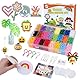 BLOT 4000 Bügelperlen Set 24 Farben Bügelperlen für Kinder Mädchen Jungen DIY Steckperlen mit Platte Zubehör Muster in Organizerbox, 5mm