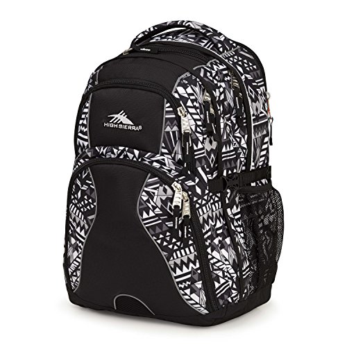 Image of High Sierra Swerve Laptop Backpack, Geo Weave /Black, 19 x 13 x 7.75-Inch