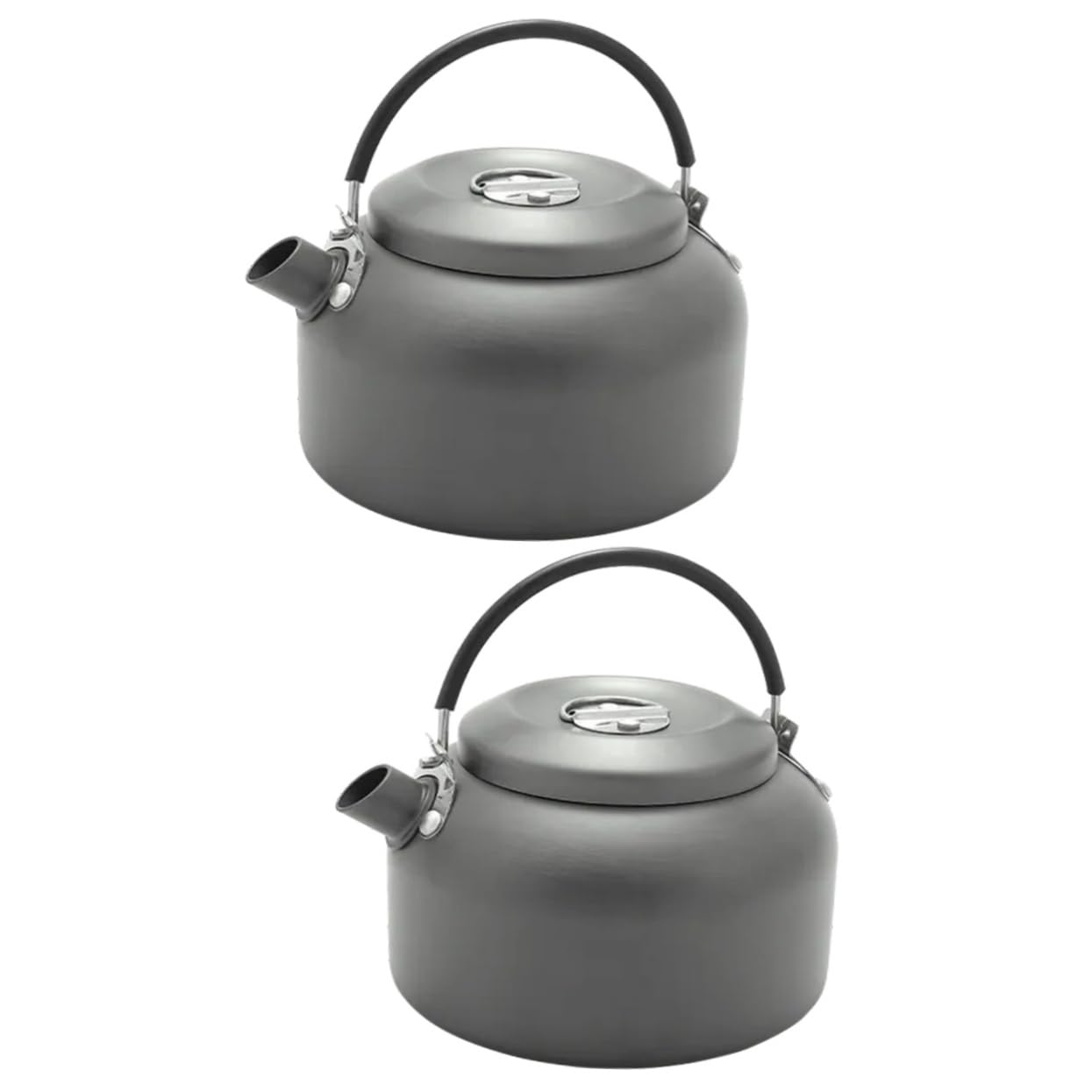 INOOMP 2stücke Aluminiumlegierung Wasserkocher Tragbarer Camping Teekessel Für Outdoor-aktivitäten Leicht Und Kompakt Zum Kochen Von Wasser Tee Und Kaffee