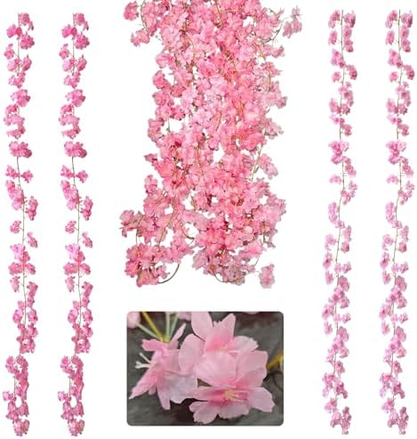 4 Piezas Plantas Artificiales Colgantes 180 CM Plantas Artificial...