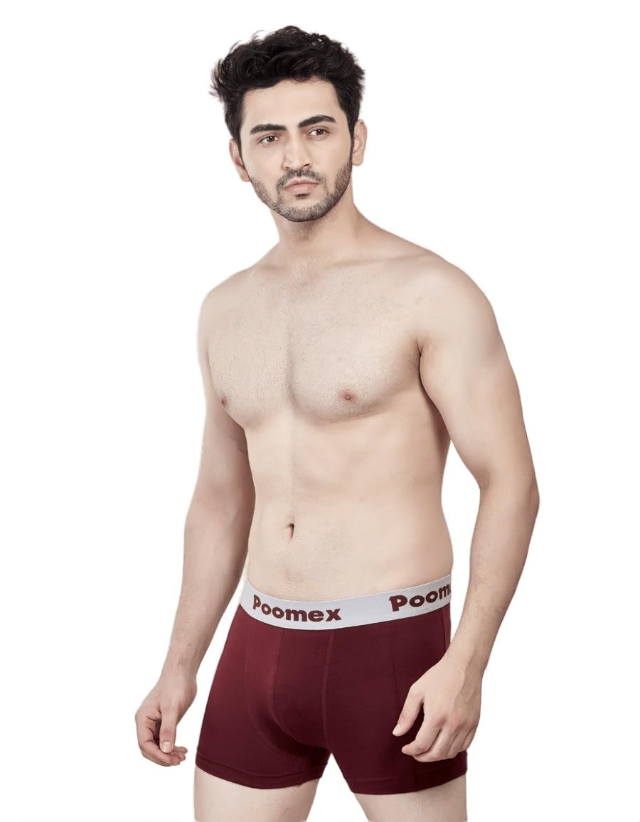 poomex Men's Cotton Trunks, Pack of 5 (Multicolor)-picture-20