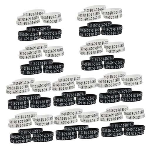 Bracelets électriques en noir et blanc pour le contrôle d'accès des concerts