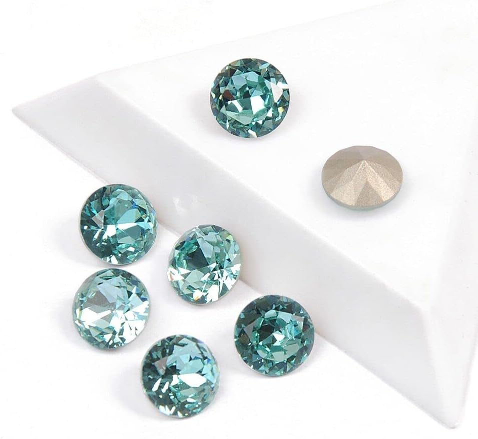 Glass Strass Shiny Glitter Aquamarine Brilliant Cut Charms DIY Gems Crafts 3D Nail Art Decorations