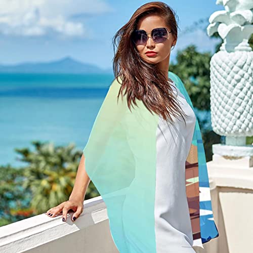 Écharpe pashmina pour femme grand châle multicolore chaud et doux