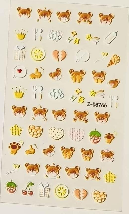 Nail It! 5D Self-Adhesive Nail Art Stickers - Teddy D8766-picture-11