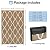OutdoorLines Outdoor Plastic Area Rugs for Patio 4x6 ft - Reversible Outside Carpet, Stain & UV Resistant RV Mats, Straw Rug for Camping, Deck Garden, Porch and Balcony, Moroccan/Brown & Light Grey