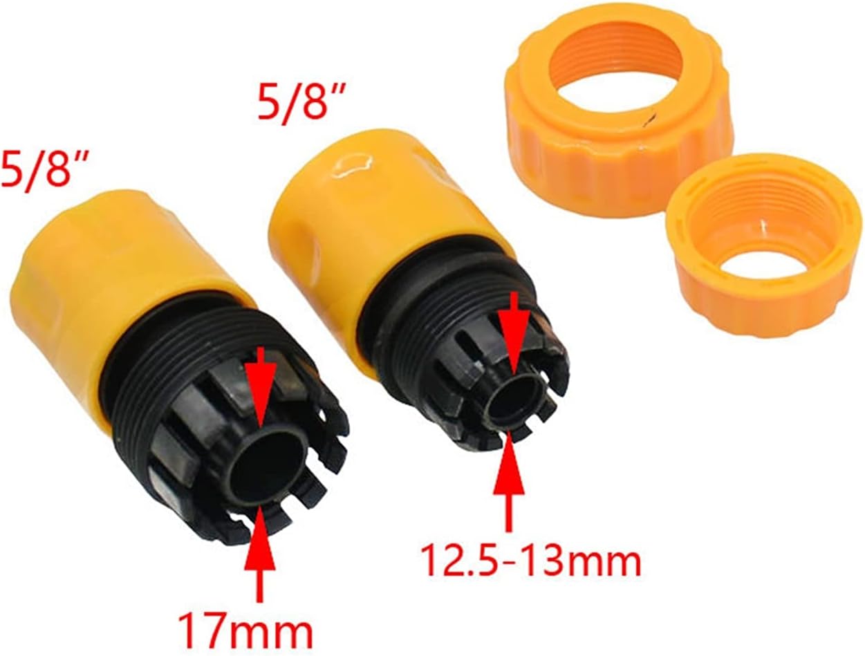 Hose Connector 1/2 3/4" Garden Hose Quick Coupling 16mm 20mm Irrigation Garden Hose Coupling Faucet Adapter 25pcs (Color : 1I2 Hose)