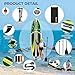 Napatron Family Inflatable Stand Up Paddle Board, Sup,Stable Wide Design,350LBS Capacity,Complete Paddle Board Package with Fast Action Pump,Leash,Ideal for Beginners/Youth & AllSkill Levels
