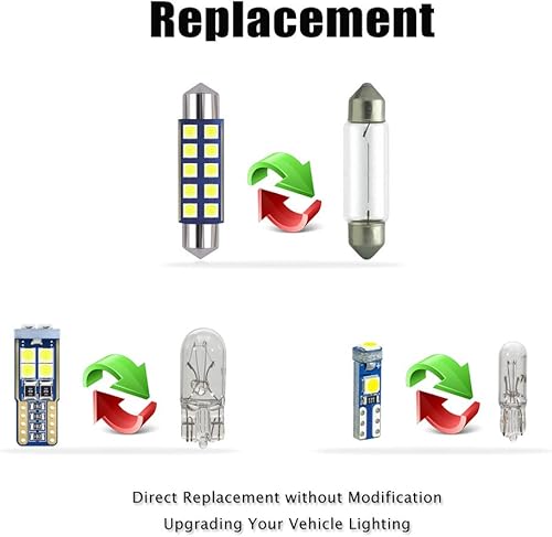 Miniatura 2 de Kit de luz interior LED blanca de 14 piezas compatible con Dodge Ram 2009 2010 2011 2012 2013 2014 2015 2016 2017 2018 Dodge Ram 1500 2500 3500 Map