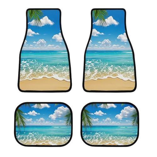 Tapis de sol voiture antidérapants motif Hawaï pour protéger la moquette des SUV