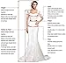 Andybridal Women's Country High Low Halter Chiffon Bridesmaid Dress Western Wedding Guest Dress Coral