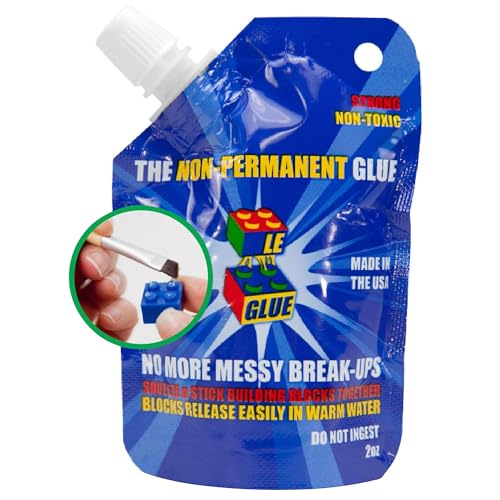 Le Glue Temporary Glue - Compatible with Legos - Non-Permanent