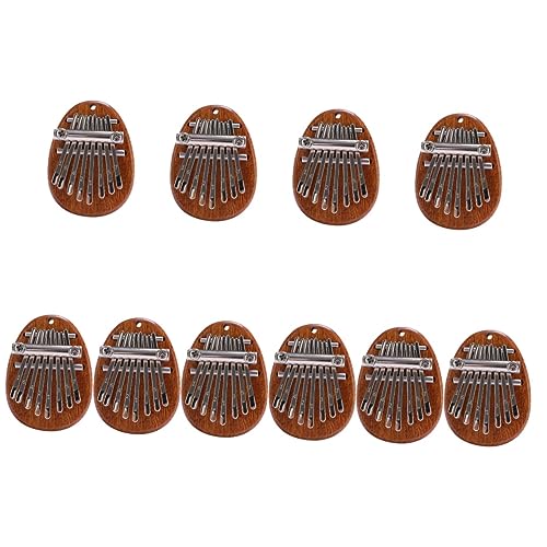 Mini Kalimba Bois 10 Pièces Abaodam : Piano à Pouce Instrument Musical avec Cordon Adulte