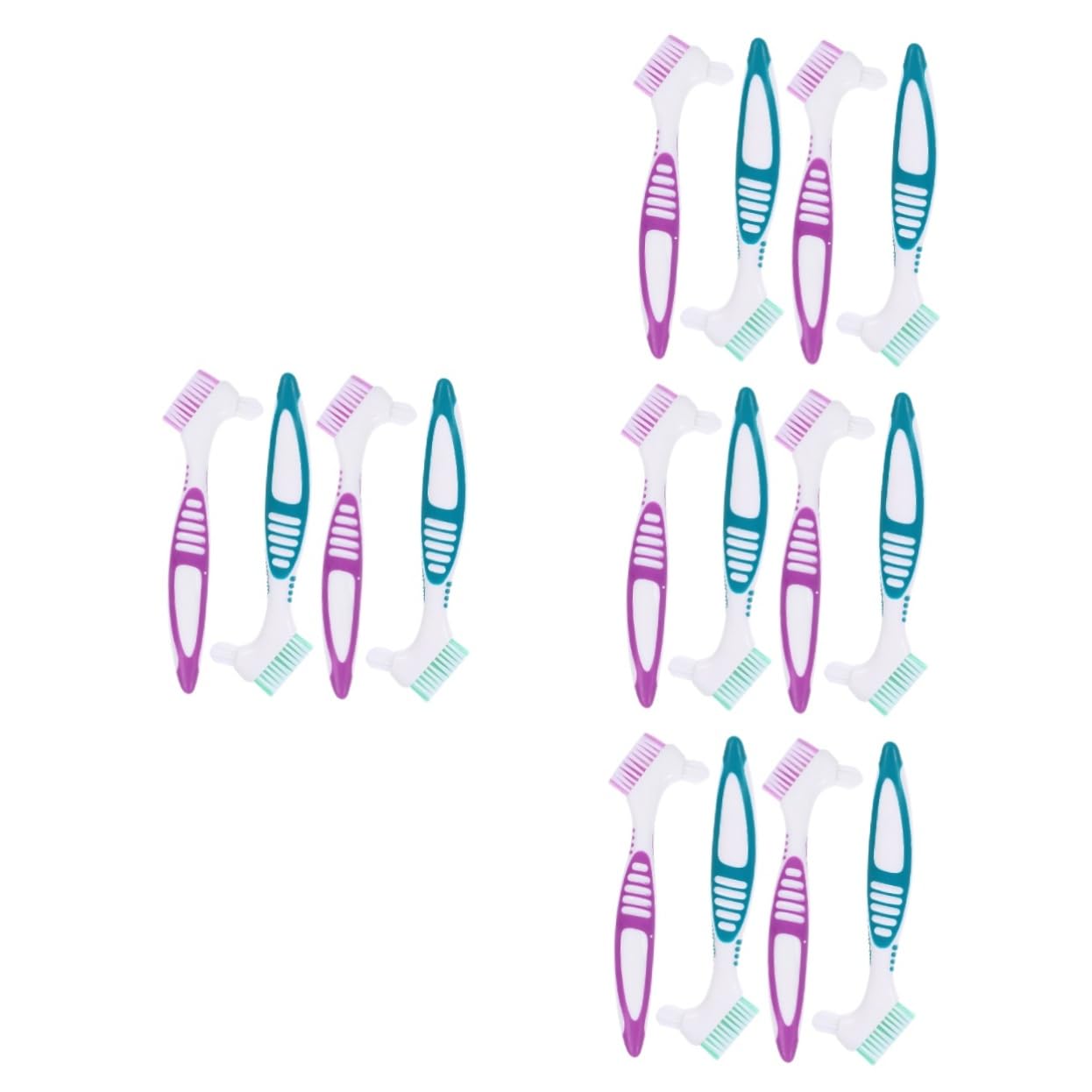 FRCOLOR 4 Set Spazzola Per La Pulizia Strumento Per La Pulizia Dello Spazzolino Denti Finti Spazzolino Da Denti Spazzolino Da Denti Spazzolino Da Denti Denti Finti Spazzola 4 pezzi * 4