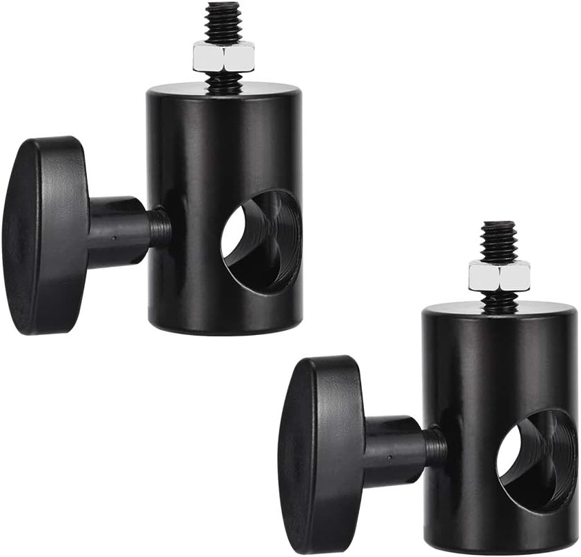 2PCS Rapid Adapter Convert with 1/4" Screw, UTEBIT 1/4 Thread Photography Light Stand Adapter, Multi Functional Metal Camera Bracket Mount Adaptor, Photo Studio, Photography Accessory