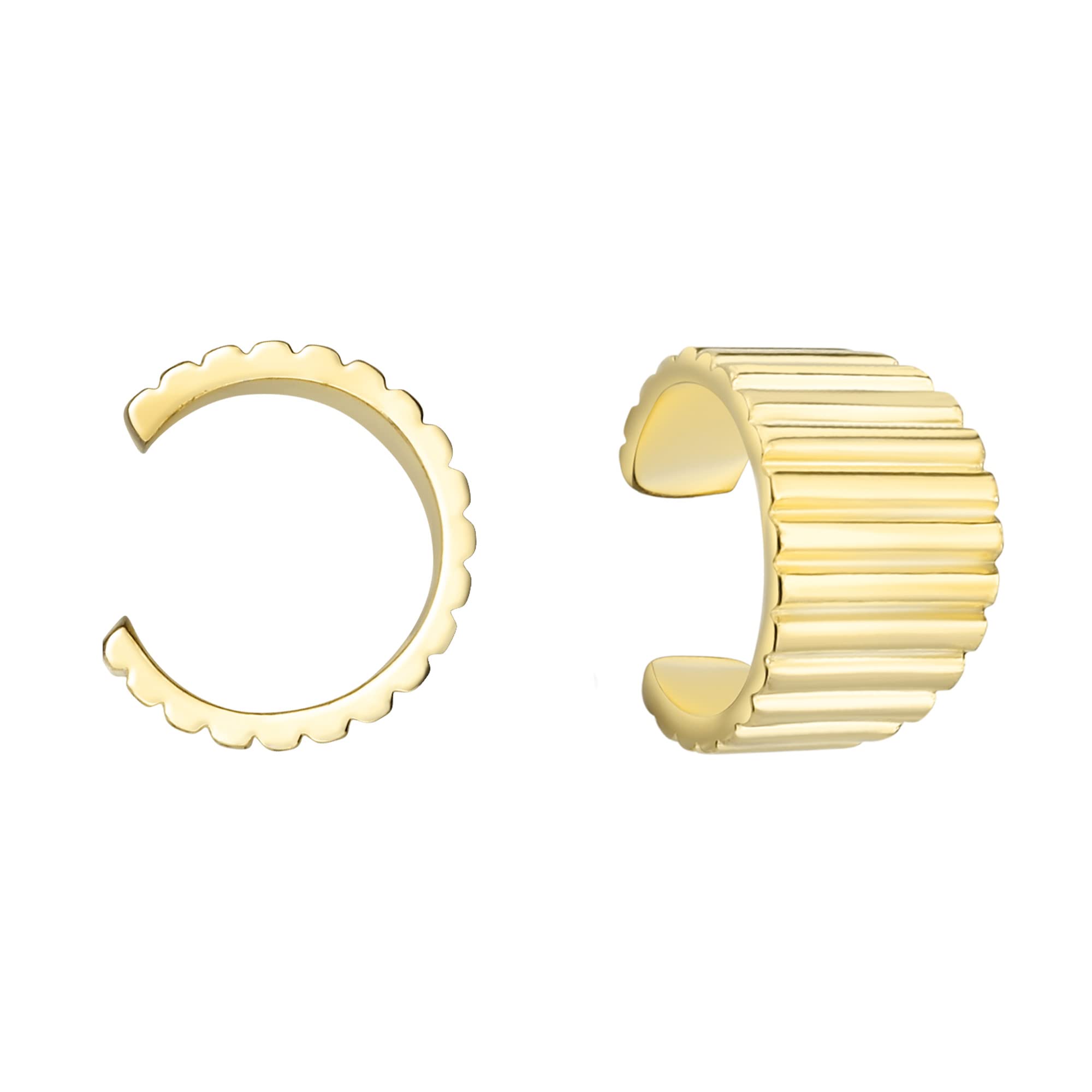 SOFIA MILANI - Orecchini da Donna in Argento 925 - Ear Cuff a Coste