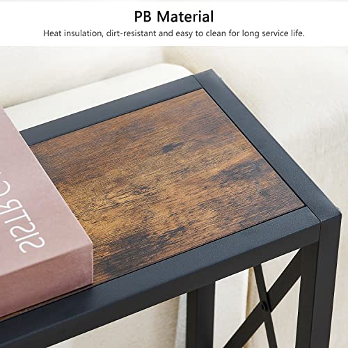 Gewudraw Console Table With Power Outlets, 41.73" Narrow Sofa Table With Charging Station & Usb Ports, Entryway Table Behind Couch, Industrial Sofa Table For Hallway, Living Room, Bedroom #TOP7