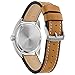 Citizen Men's Eco-Drive Weekender Garrison Field Watch in Super Titanium with Brown Leather Strap, Green Dial (Model: BM8560-02X)