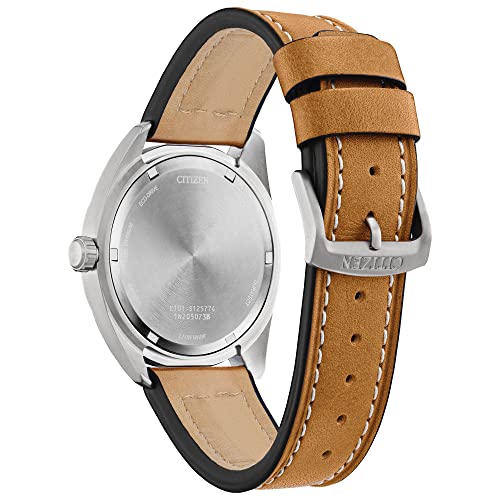 Citizen Men's Sport Casual Garrison 3-Hand Day/Date Eco-Drive Watch, Arabic Markers, Super Titanium®, Sapphire Crystal, Field Watch - Image 3