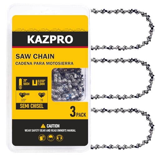 KAZPRO 20 Inch Chainsaw Chain 78 Drive Links .325