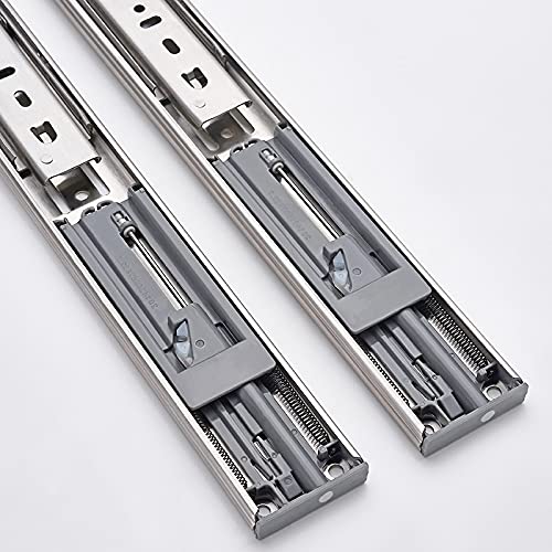 10 "-22" Szuflady Ze Stali Nierdzewnej, Amortyzowane Ciche Zamknięcie Trzech Sekcji Sliding Rails Meble Sprzęt(10inch)