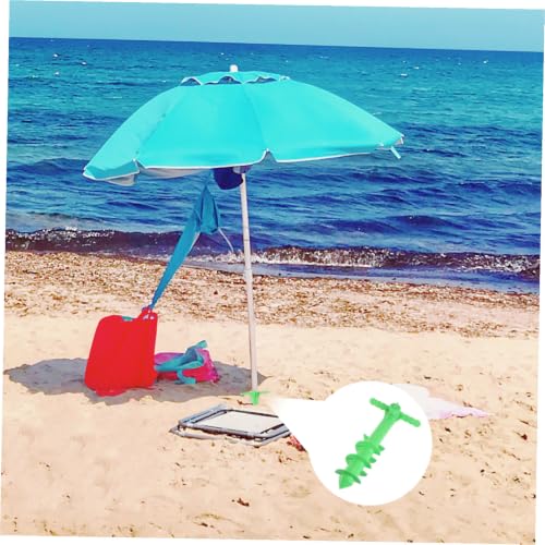 Diseño compacto en espiral para sombrilla de playa versátil 8