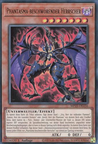 Phantasma-beschwörender Herrscher MP25-DE156 Ultra Rare Deutsch Boosterfrisch 1. Auflage - 2025 Mega-Pack Tin - mit ReCollectibles-Versandschutz - für Yu-Gi-Oh!