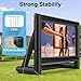 Inflatable Projector Screen for Outside 24FT Blow Up Movie Screen Outdoor Front and Rear Projection with Air Blower, Best for Pool Movie Nights Backyards Party Home Theater