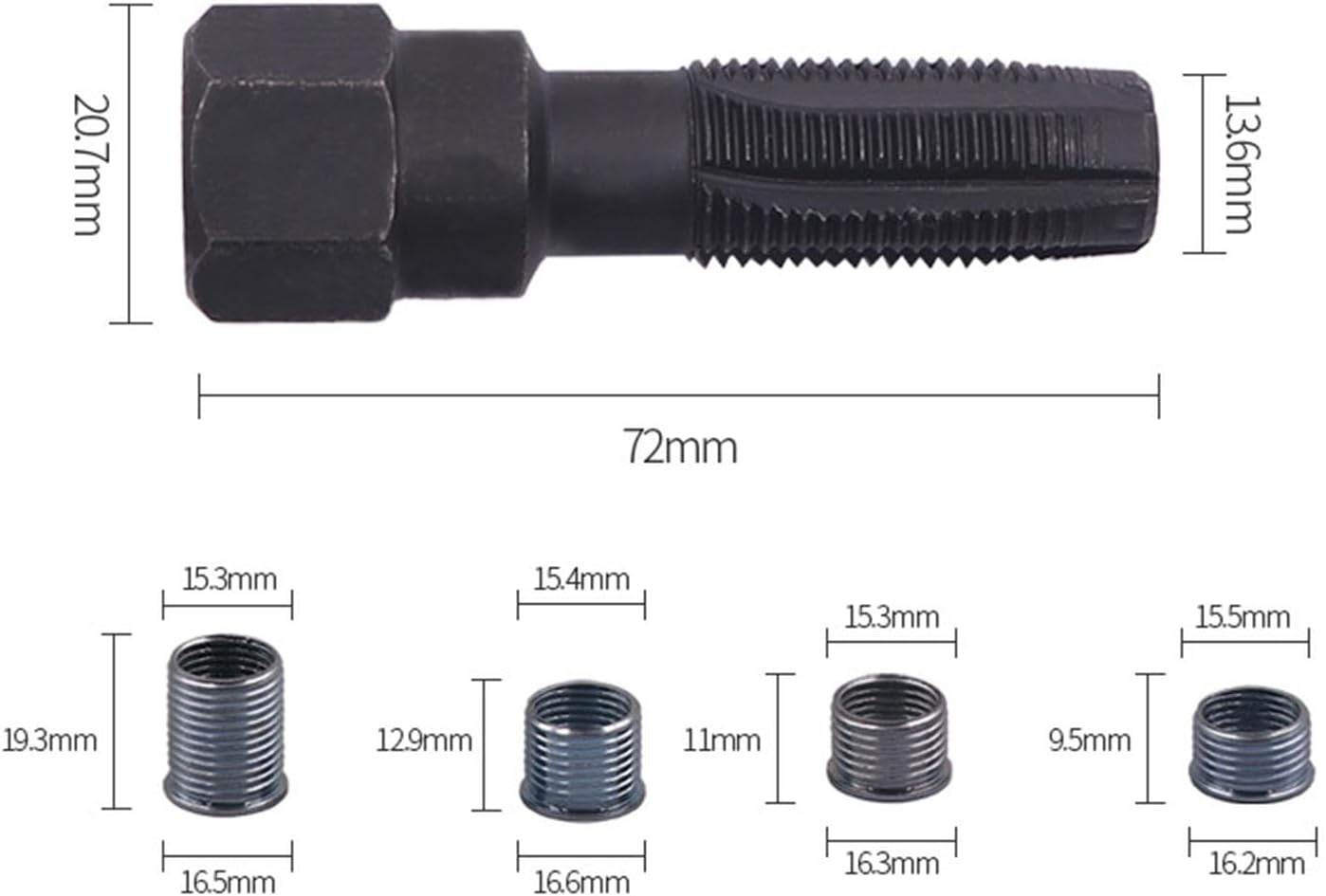 14mm Spart Plug Thread Repair Kit Hardware for Sparking Plugs Auto Accessories with Inserts Spark Rethread [car part]