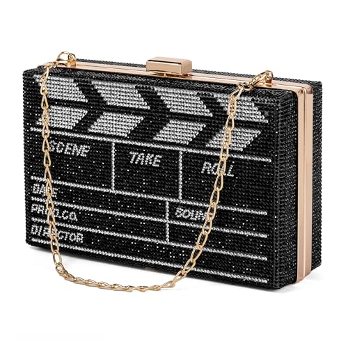 Image of Women Retro Crossbody Bag Rhinestone Fun Unique Evening Clutch Purses for Women