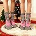 3D Knitted Socks for Women Cute Animals Anti Slip Thermal Socks for Christmas Fashion Cozy Thickened Slipper Sock
