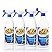 Sisbrill 361 Todo Uso Coche - Limpiador Interior y Exterior del Vehículo - Tapicería, Salpicadero, Cuero, Mosquitos - 750 ml - Pack 4-361