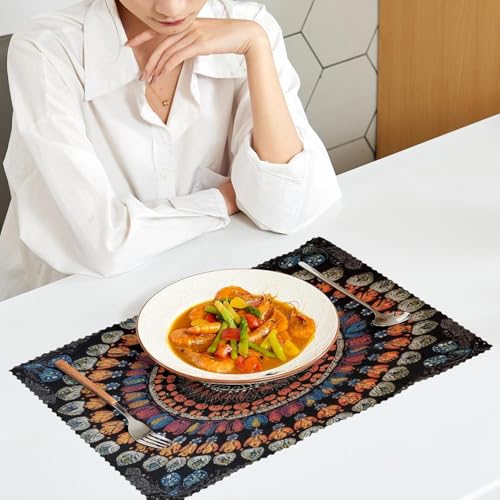 Sets de table anti-tache mandala protégeant de la chaleur pour votre cuisine - 7