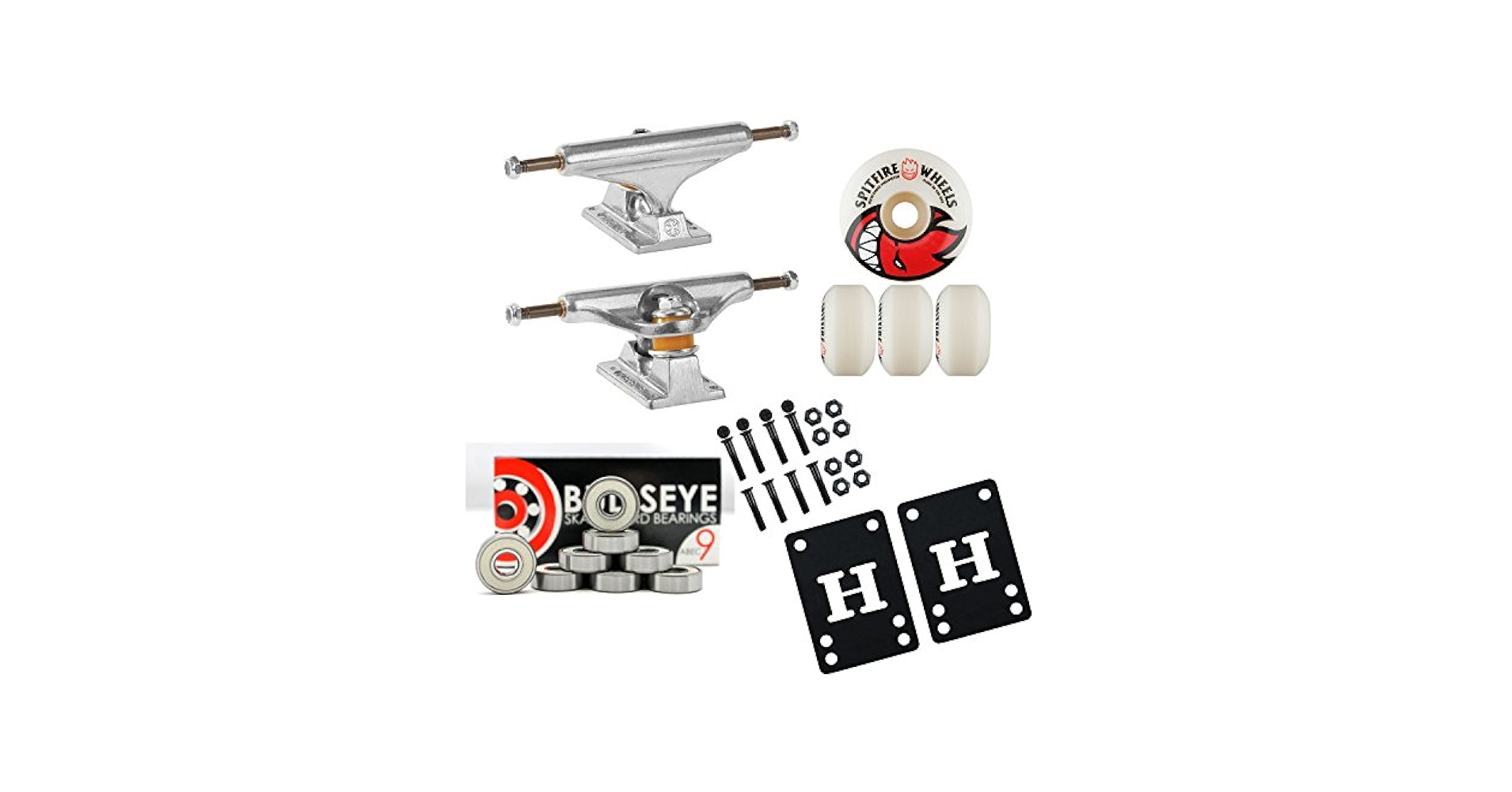 スケートボード FA x Spitfire + FA x Independent Truck Amazon.com : INDEPENDENT 129mm Skateboard Trucks 52mm