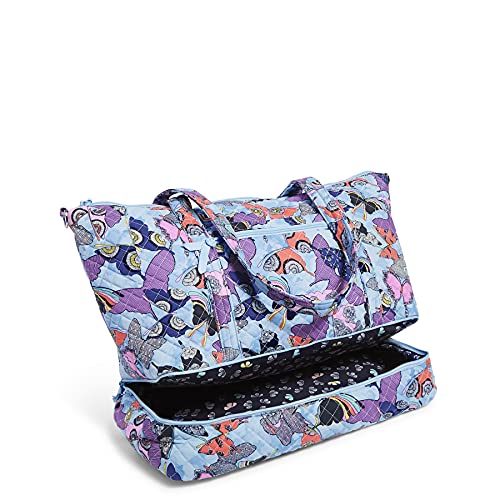 Vera Bradley Women's Cotton Deluxe Travel Tote Travel Bag, Butterfly By - Recycled Cotton, One Size #TOP3