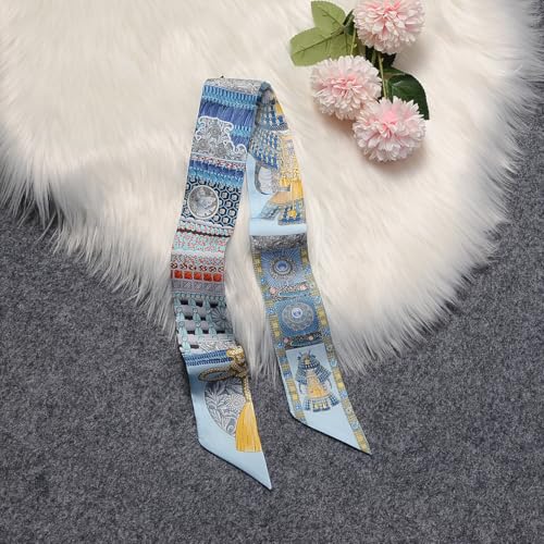 Image of Pure Mulberry Silk Scarf - Lightweight Neckerchief,Packed Handbag Band Hair Neck Scarves for Fashion Gifts