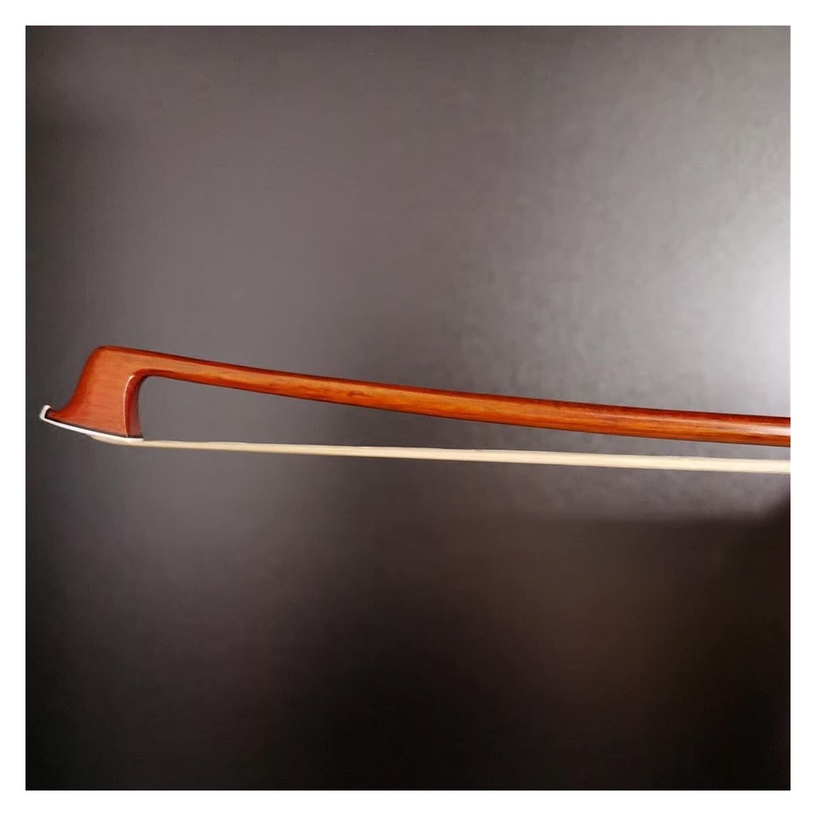 Archet de Violon Standard 15 '' - 16.5''Viola Bow De Haute Qualité Brazilwood Rond Stick Blanc PC Materil Grenouille Style Français Nickel Silver Pièces (Color : 16.5)