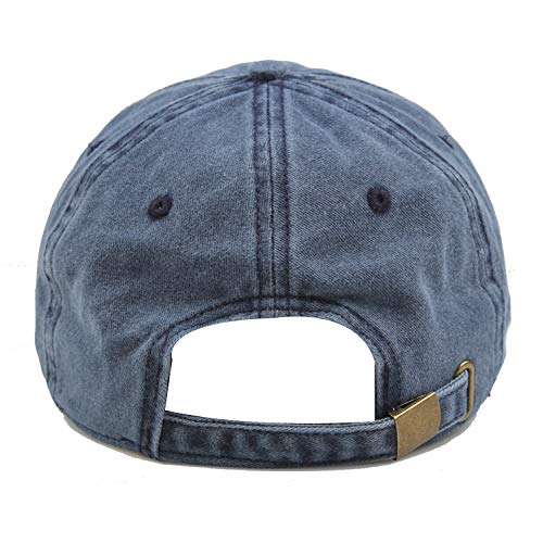 Image of HH HOFNEN Baseball Cap Washed Cotton Unstructured Vintage Hat for Men Women | Unisex Sports Ball Caps Sun Protection Adjustable Outdoor Curved-Brim Dad Hat Classic Plain Cap