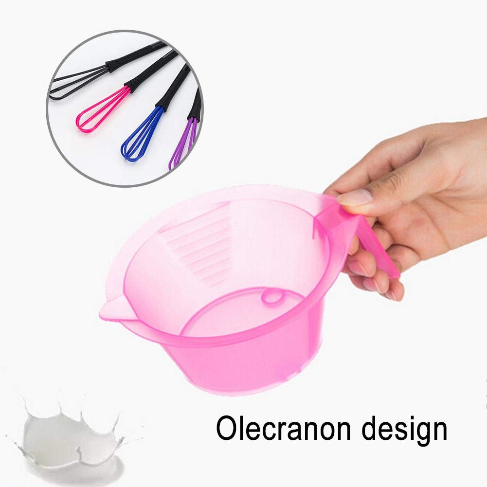 Domybest Ciotola Tintura Capelli di Plastica con Frusta - Strumenti per lo Styling di Parrucchiere - Colore e Tinta