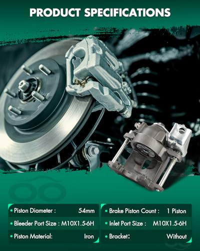 Image of SCITOO 184139 184138 Rear Left & Right Disc Brake Calipers Assembly Without Bracket For Buick For Riviera,For Cadillac For Eldorado /For Seville,For Oldsmobile For Toronado