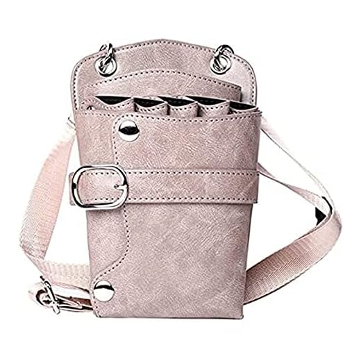 Verktygsäck Bälte Arrangörshållare Verktygslåda Läder Saxväska Används för Barber Frisör Saxar Holster Hår Stylist Verktyg Bag Comb Shear Holster Waist Axel Belt Tool Kit (Color : B)