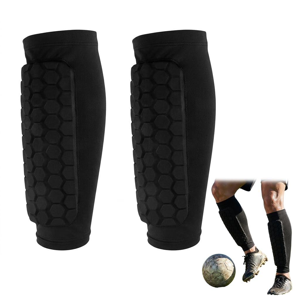 Ski Shin Guards for Protection, 1Pairs Durable Shin Pads for Boys, Shin Pad Socks Football ShinPads, Shin Pad for Sports, ShinPad Sleeves and Socks for Skiing, Soccer,and General Sports Activities