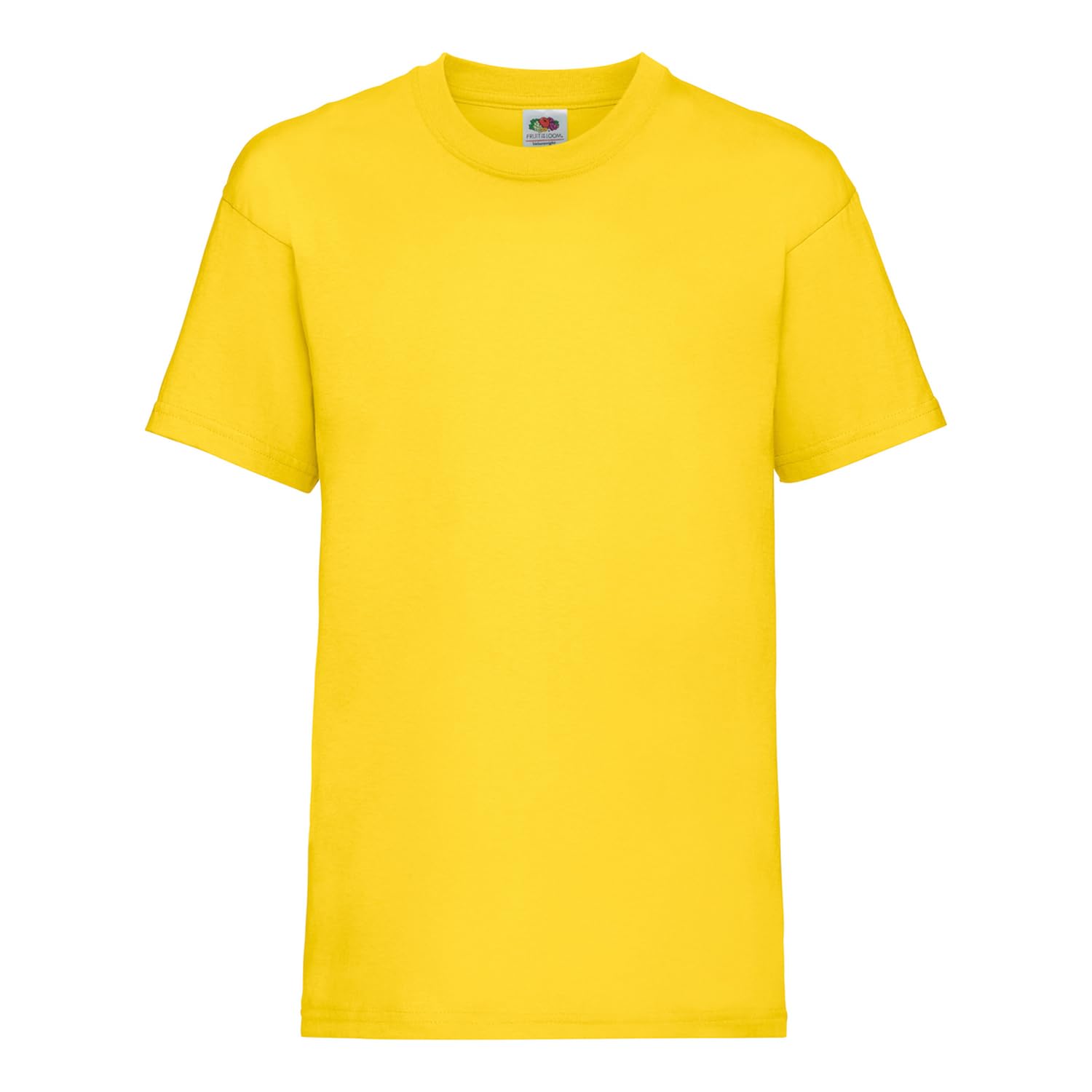 Fruit Of The Loom Unisex Yellow Valueweight Short Sleeve T-Shirt Pack Of 2 In | Size: 12-13 Years
