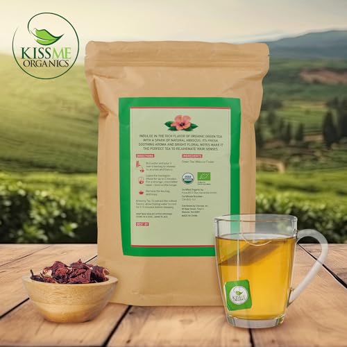 Kiss Me Organics Green Tea With Hibiscus Flower thumb #8