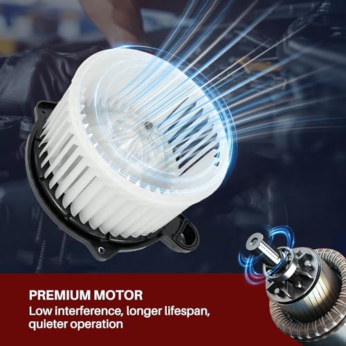 Image of Front 700222 AC Heater Blower Motor Fan Fit for Hyundai Elantra 2007-2010, Equus 2011-2013, Genesis 2009-2014, Santa FE 2007-2009, Veracruz 2007-2012 SK819165, BM00153C, 32A1005, 32A1015